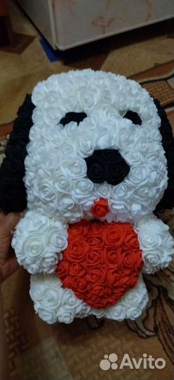 Собачка из роз