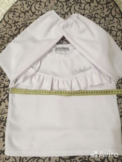 Блузка белая школьная для девочки Gloria Jeans