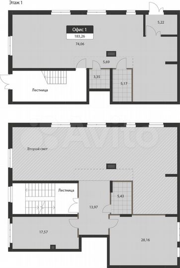 Продам офисное помещение, 183.26 м²