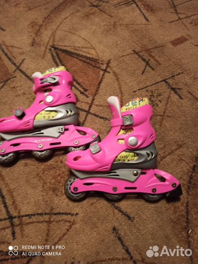 Коньки роликовые для девочки 30-33 размер