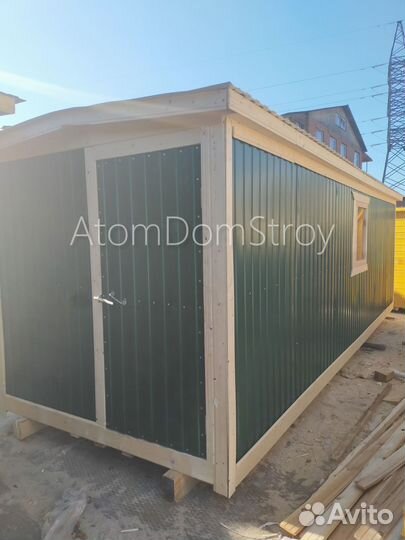 Бытовка деревянная утепленная с электрикой