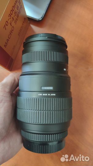 Объектив Sigma 70-300 f4-5.6 II Macro для Pentax