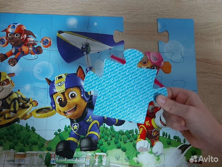 Развивающие крупные пазлы щенячий патруль