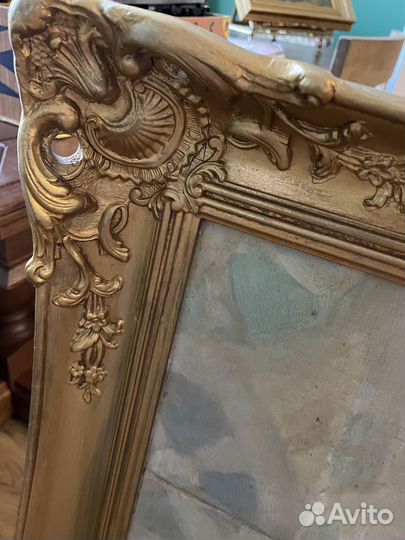 Картина портрет масло Алоиз Брох 1900 60*80 см