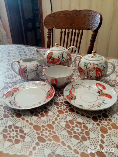 Сервиз чайный бабочки