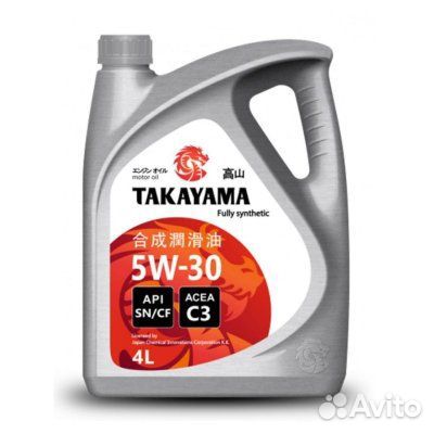 Масло моторное takayama 5W-30 SN/CF 4 л