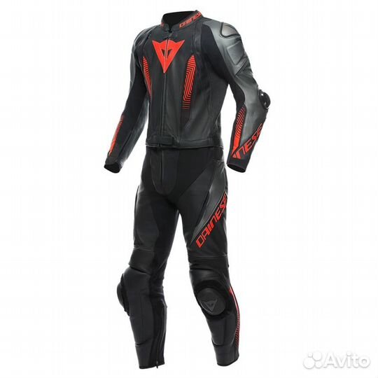 Dainese Laguna Seca 5 2PC Black-anthracite-fluo re