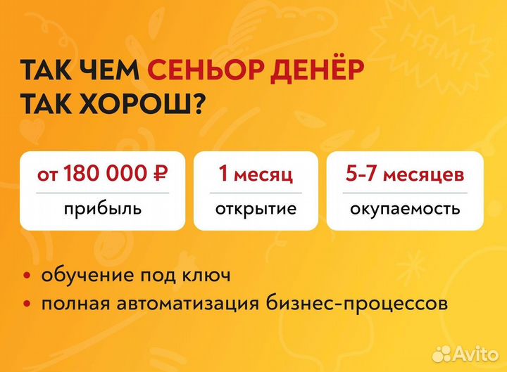 Франшиза сети быстрого питания Сеньор Денёр