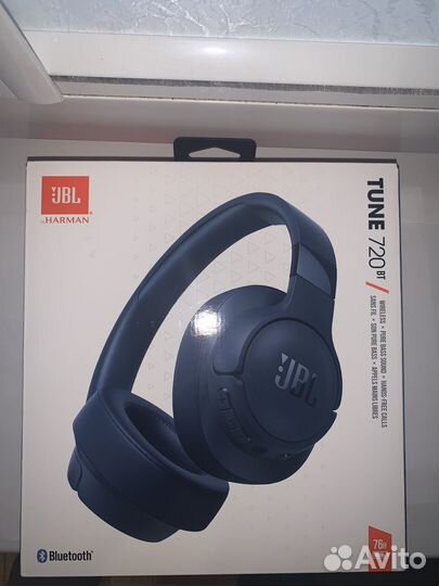 Беспроводные наушники JBL Tune 720BT, синие