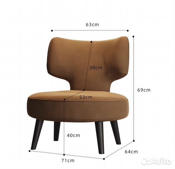 Дизайнерское кресло интерьерное стул