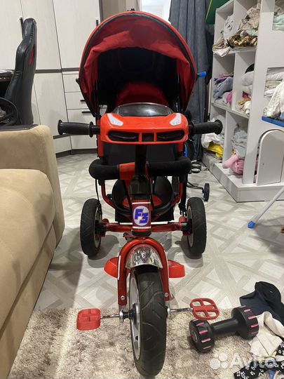 Прогулочная коляска велосипед