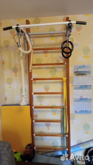 Детская шведская стенка деревянная Kampfer