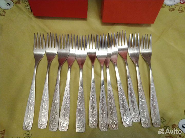 Столовые приборы наборы мельхиор СССР