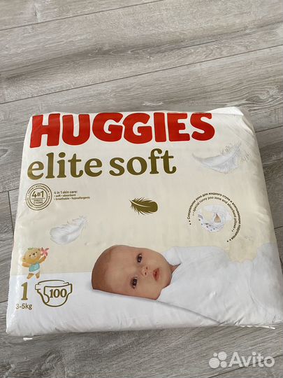 Подгузники huggies elite soft 1