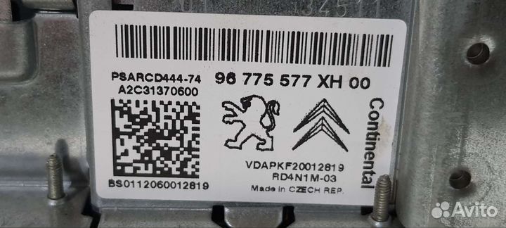 Магнитола Peugeot 308, оригинал