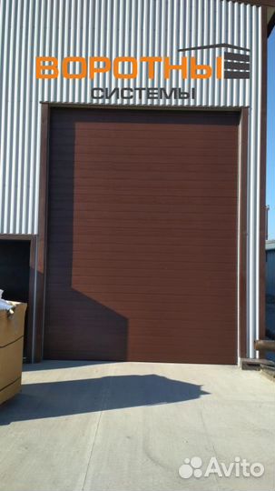 Секционные гаражные ворота автоматические