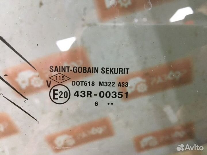 Стекло двери заднее правое Renault Duster HSM