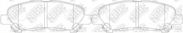 Колодки дисковые nibk PN1848