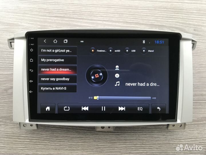 Магнитола Toyota Land Cruiser J105 с камерой