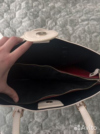 Сумка tommy hilfiger белая большая