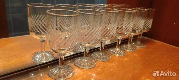 Рюмка на ножке хрусталь винтаж СССР