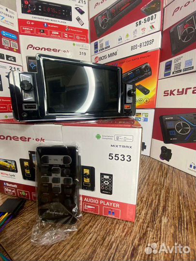 Магнитола Pioneer с сенсорным экраном bluetooth