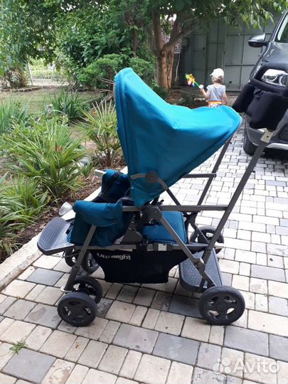 Прогулочная коляска для двойни бу