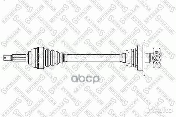 Привод левый 648mm, 20927 Renault Megane/Scenic
