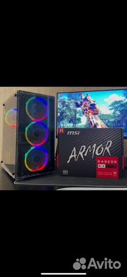 Игровой пк RX 570 MSI (4gb) /intel /SSD 120gb