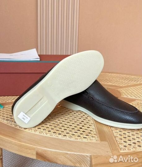 Лоферы мужские Loro Piana Summer Walk кожа, мех