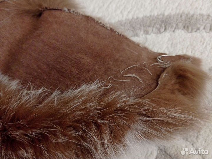 Меховой воротник песец