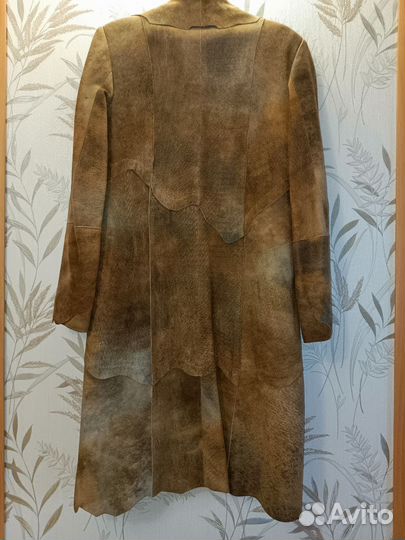 Пальто женское замшевое