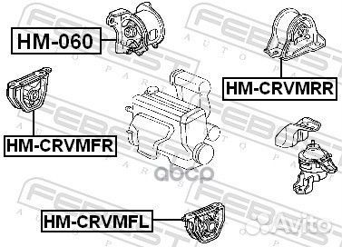 Опора двигателя honda CR-V 97-01 правая MT hmcr