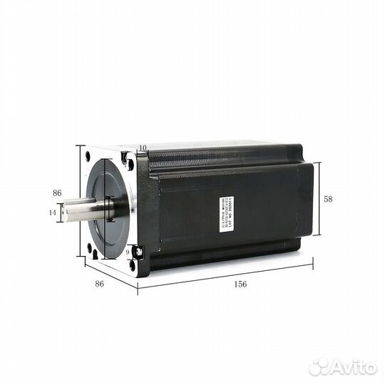 Шаговый двигатель nema 34