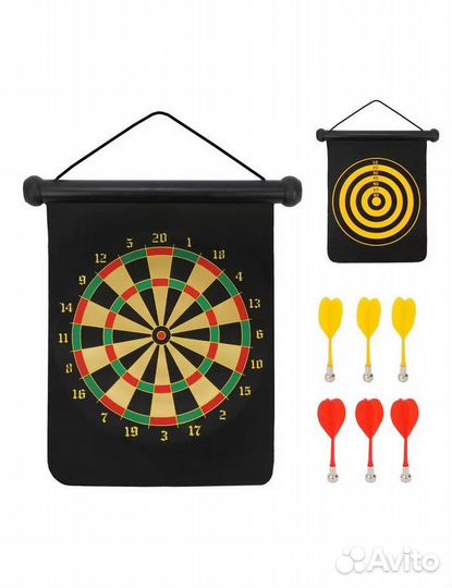 Дартс магнитный двухсторонний трёх размеров
