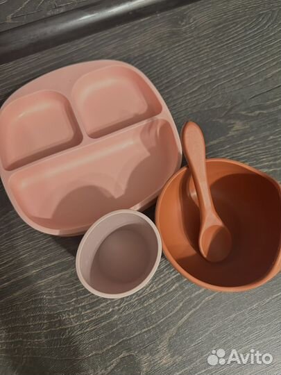 Детская посуда для кормления силиконовая