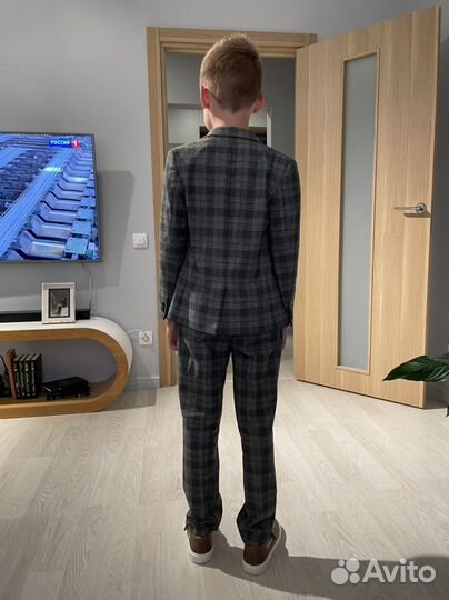 Пиджак next серый 134