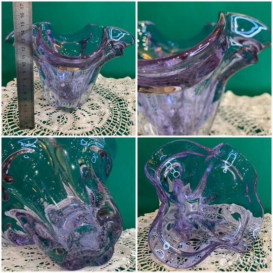 Ваза-конфетница в технике бульгазе