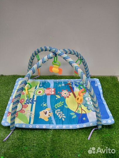 Развивающий игровой детский мягкий коврик
