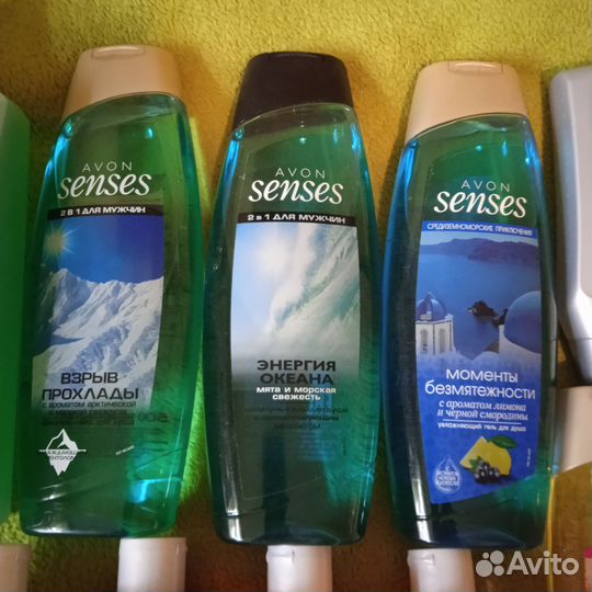 Женские и мужские гели эйвон