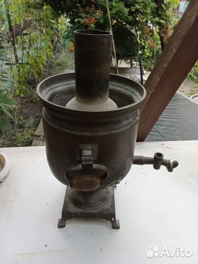 Самовар на дровах старинный