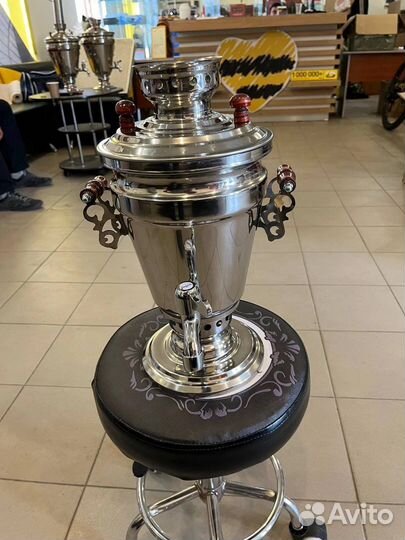 Самовар угольный на дровах 3 литра новый