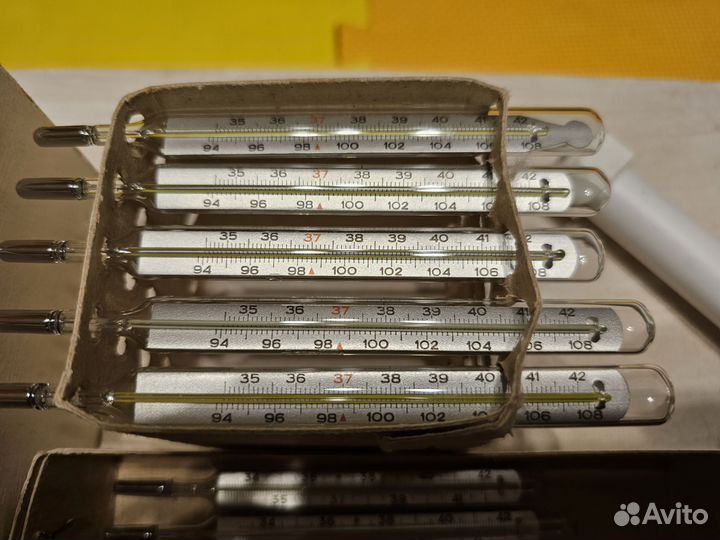 Ртутный градусник СССР с редкой шкалой