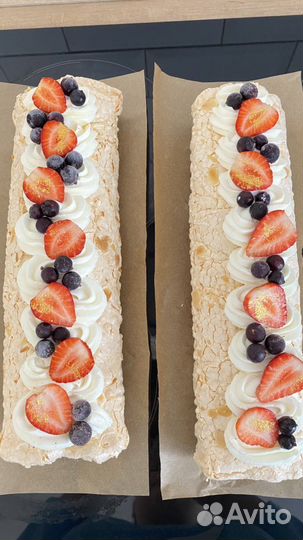 Меренговый рулет