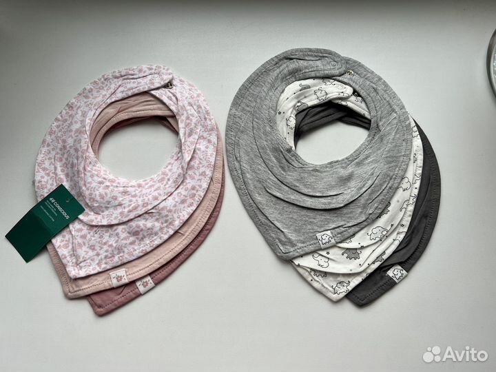 Слюнявчики- шарфы hm новые, 3шт в наборе