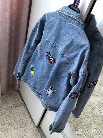 Джинсовая куртка для девочки 122 размер