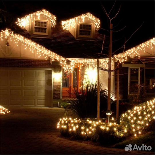 Гирлянда бахрома 12 метров