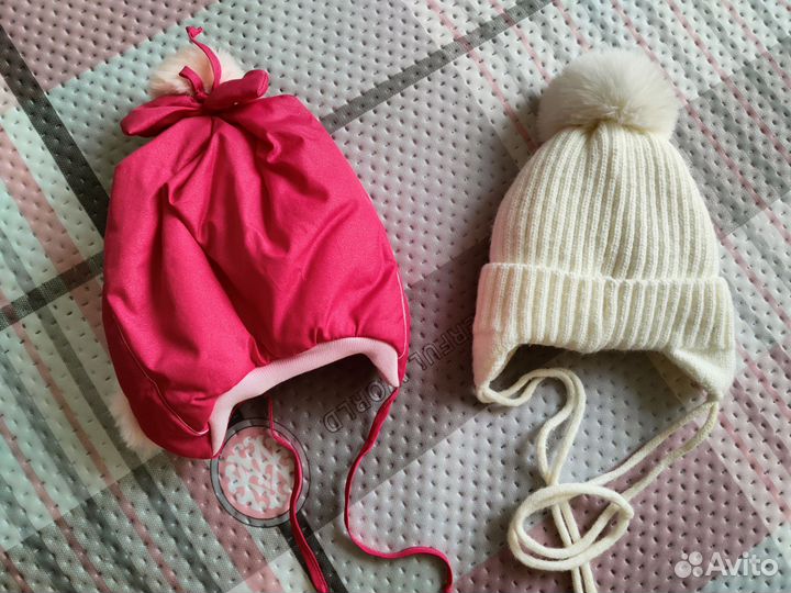 Шапка зимняя для девочки 44 46
