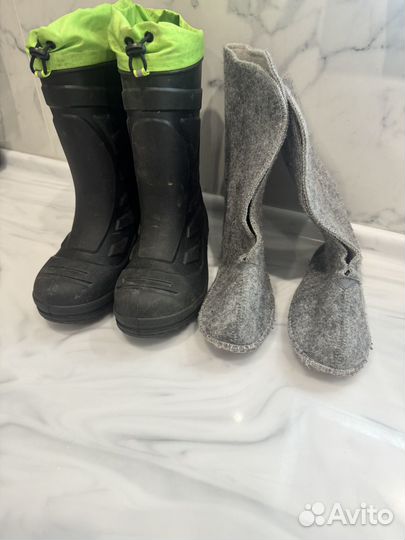 Детские резиновые сапоги 35 размер
