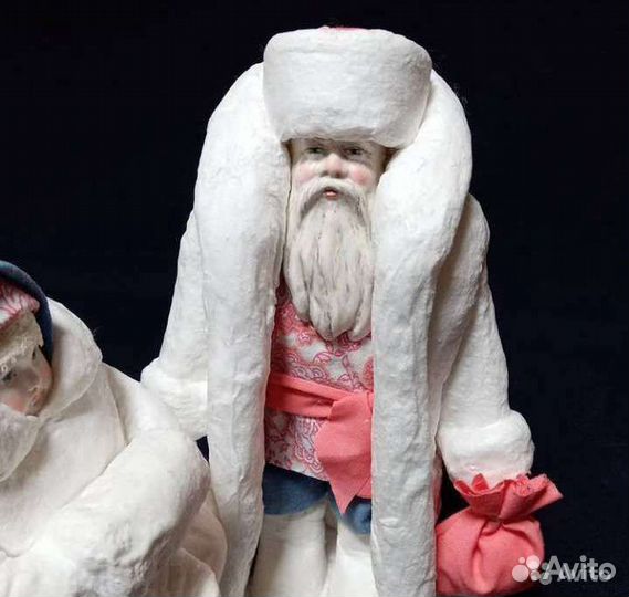 Дед Мороз и Снегурочка. Подставочная ватная